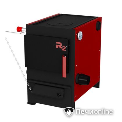 Твердотопливный котел Термокрафт R2 9 кВт конфорка термометр круглый выход в Перми